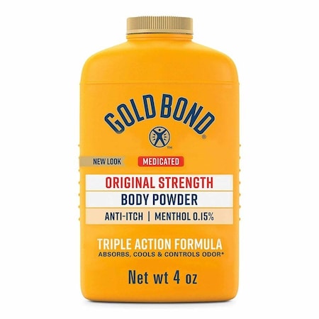Gold Bond Medicated Original Strength Body Powder 4 oz. Menthol Scent Shaker Bottle Menthol 04116701046